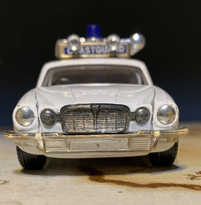 Vintage Original Corgi 414 Jaguar XJ12C Coast Guard Car
