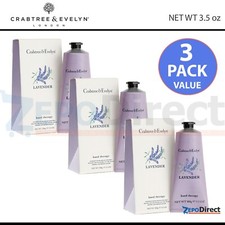 Crabtree Evelyn Lavender Hand Therapy Cream Lotion 3.5 oz, 3-PACK