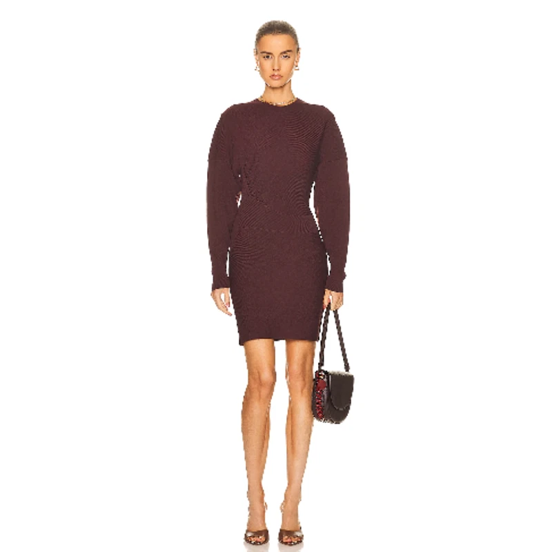 Little top maroon dress