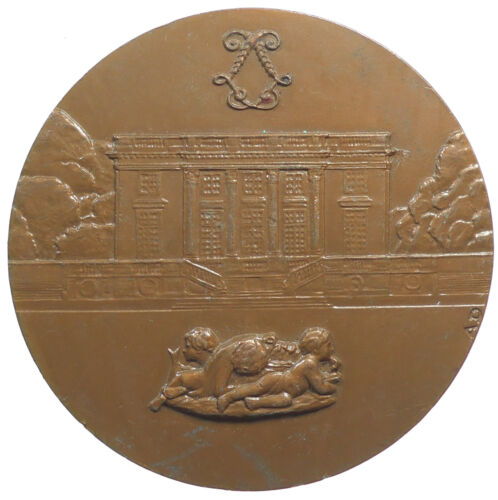Francia Gaston Brière Conservatore Di Versailles Museo Bronzo 68mm