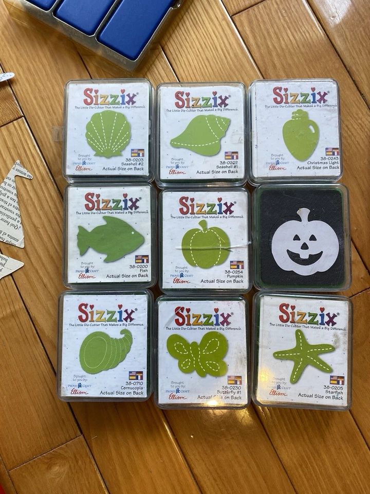 SIZZIX Big Shot Die Cutting Embossing Machine Lot Dies Bugs & Friends Ransom ABC - Image 2 of 4