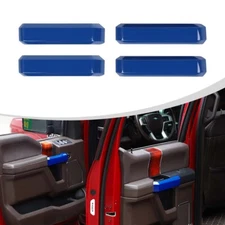 4x Interior Door Handle Decoration Overlay Cover Trim For Ford F150 2015-20 Blue