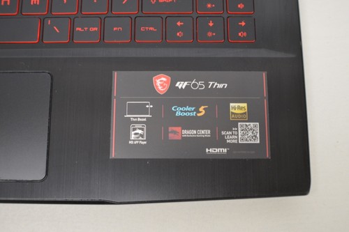 MSI GF65 THIN 10SDR-458 15.6" (512GB SSD, Intel Core i7-10750H, 2.60GHz, 8GB... - Picture 4 of 16