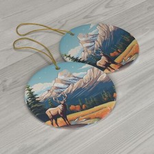 Autumn Elk Tree Ornament