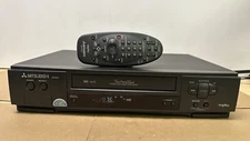 Mitsubishi HS-U540 HiFi Stereo 4 Head Twin PerfectTape VCR VHS Player REMOTE