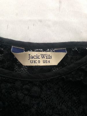 Jack Willis Dress Lacey Black Over Black Size 4 (UK 8) | eBay