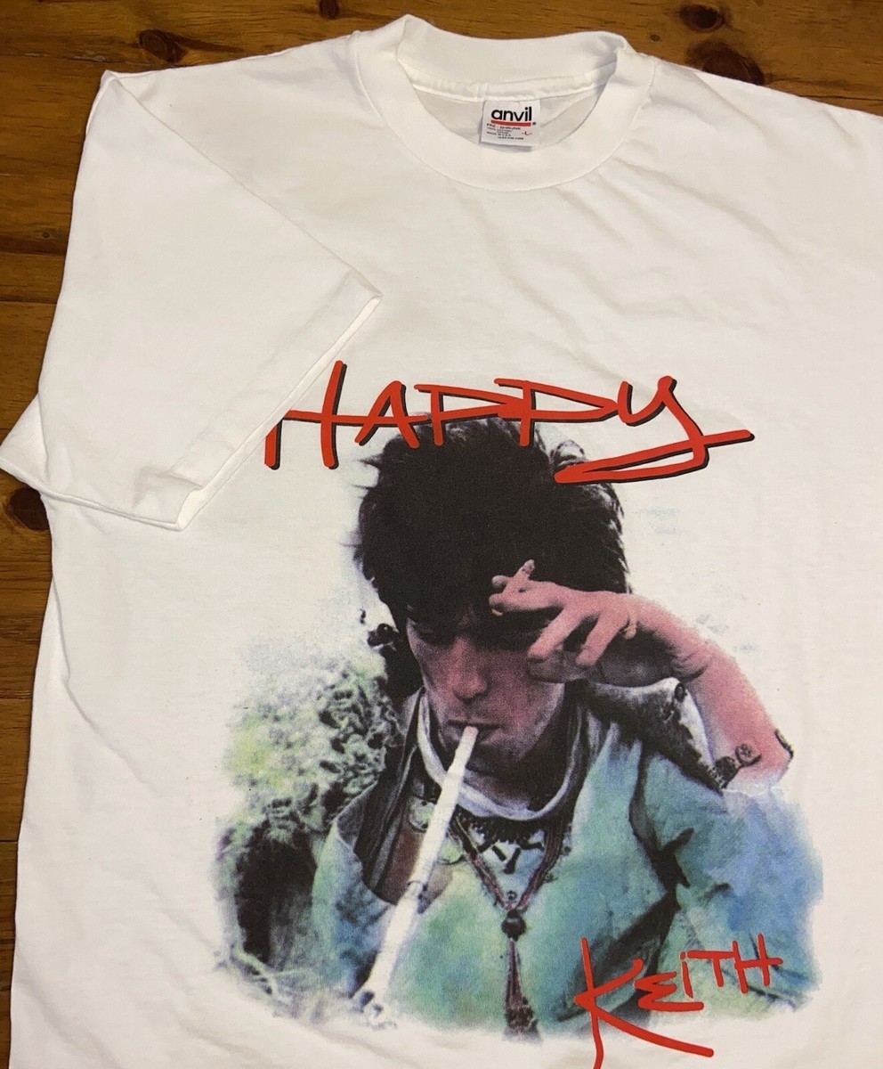 Vintage Rare 90s Keith Richards Tour Shirt Sz Large The Rolling