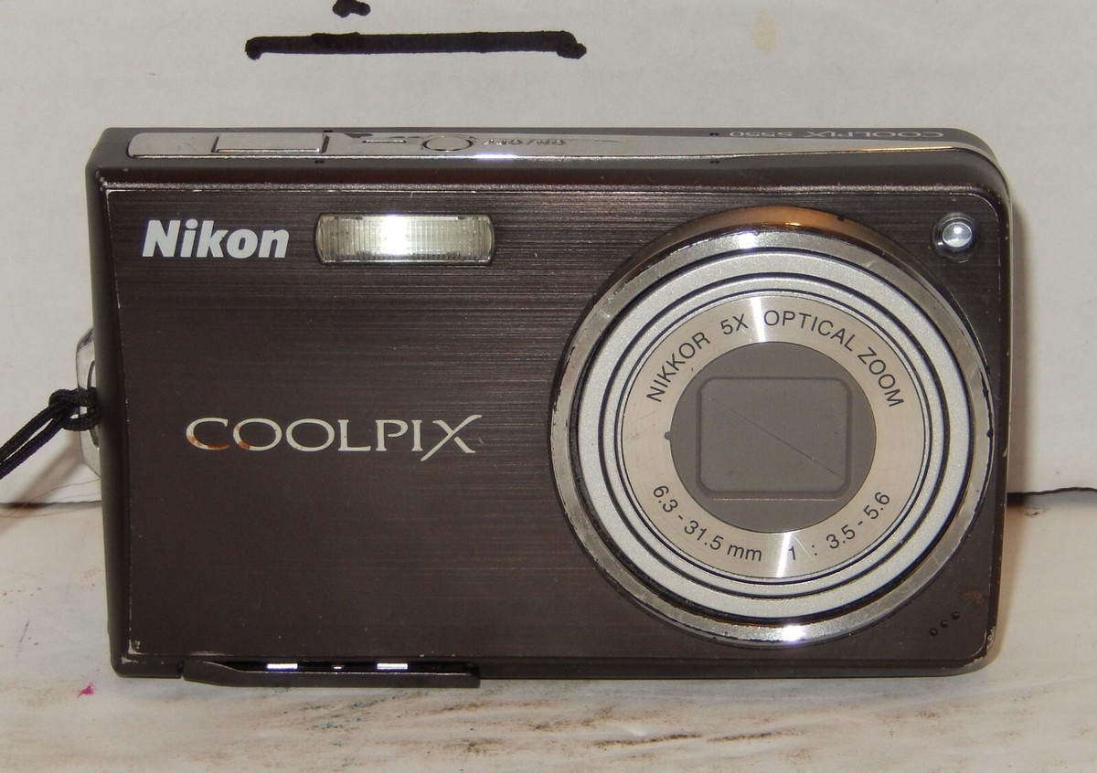 Nikon COOLPIX S550 Digital Camera Graphite Grey Tested Works