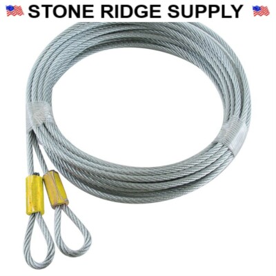Fehr Garage Door Cables Extension Lift 8FT Door 1/8 x 156'' 7x7 GAC 36002-156