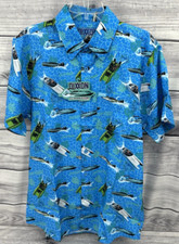 Dixxon Flannel Co Button Up Party shirt ,Eliminator Boats, Size XL, NWT