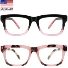 Reading Glasses Women Square Blue Light Blocking 2 Piece Set Strength 3.50 new