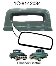 Camioneta Ford 1951 1952 vidrio trasero ventana trasera sello de goma resistente a la intemperie