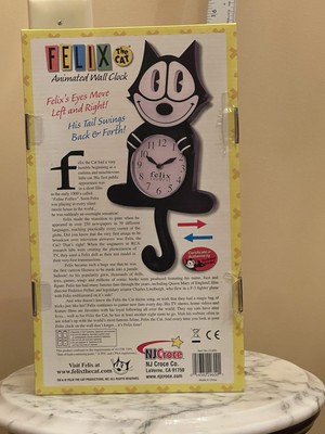 Felix the Cat 3D Animated Wall Clock Authentic Certificate
