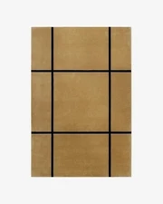 Rug Yellow nz wool New handmade design hand tufted rug area rug for home