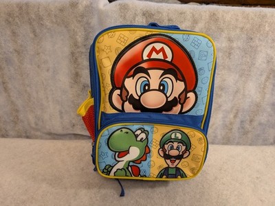 Super Mario Bros Kids Rectangular Lunch Bag Mario Luigi And Yoshi