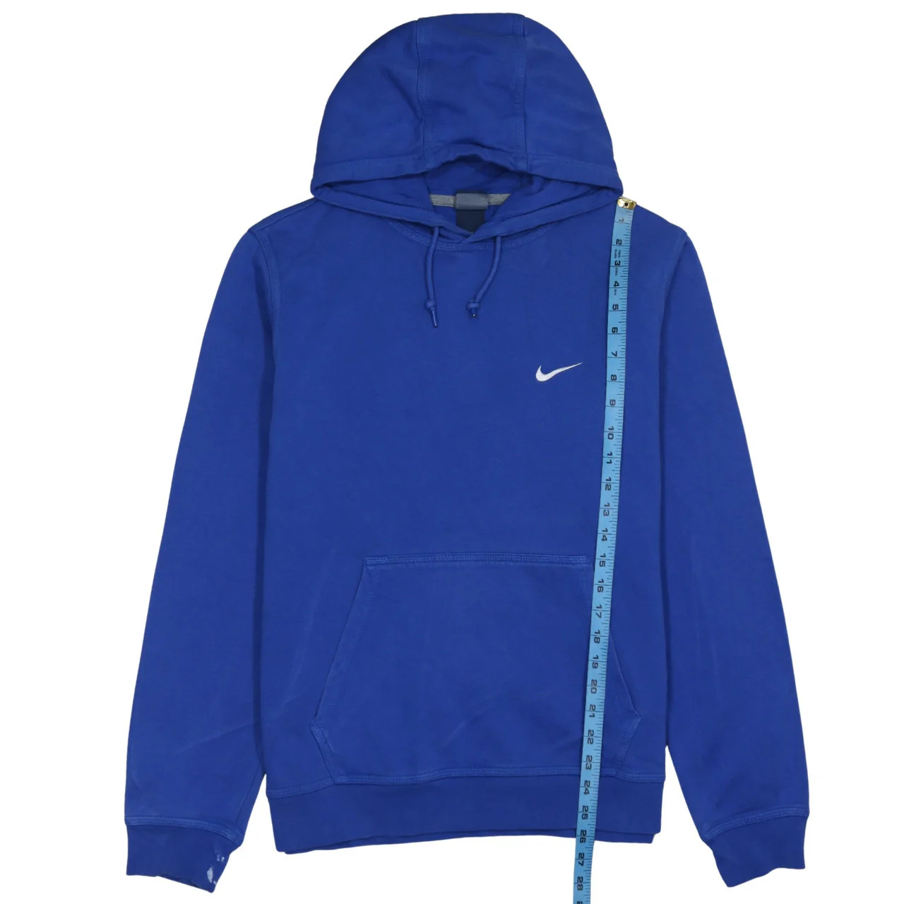 Nike 90's Swoosh Pullover Hoodie Large Blue image 6