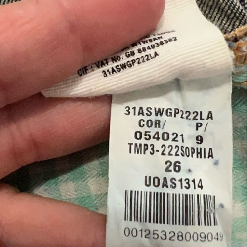 Anthropologie Pilcro & The Letterpress Sophia Straight Leg Denim Jeans Size 26 - Picture 10 of 10