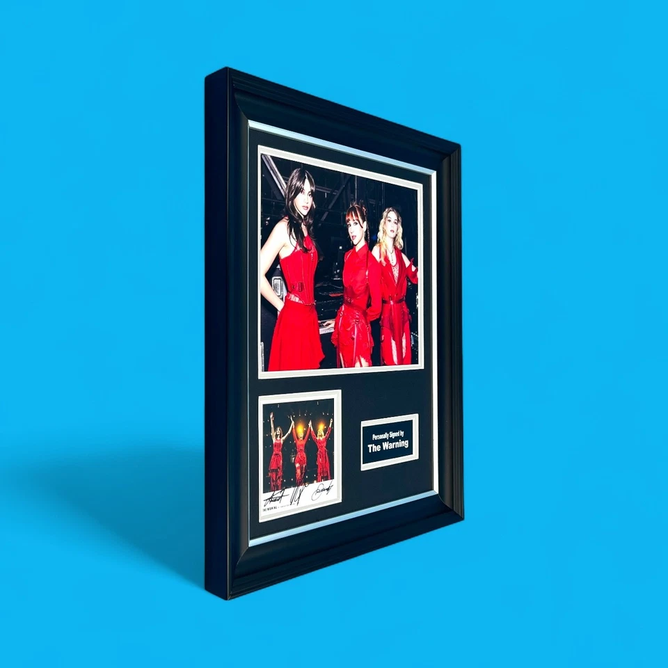 The Warning Hand Signed Photo Framed & COA Music Autograph Auto Poster - Image 2 of 4
