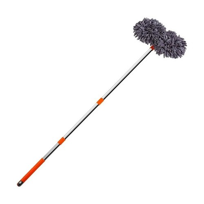 #ad #ad Car Wash Mop Double Brush Head 360° Rotation Telescopic Mop Roof Window Clean $15.99