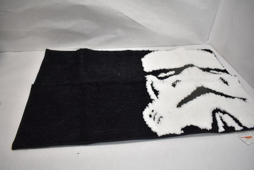 Star Wars Stormtrooper Badvorleger Matte schwarz weiß Boden Badewanne Dusche Polyester 20x32