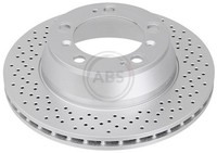 2X Bremsscheibe Beschichtet A.B.S. 17070 FüR Porsche 997 996 911 Targa Carrera
