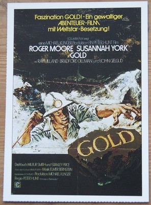 Filmplakatkarte / moviepostercard   Gold  Roger Moore, S.York