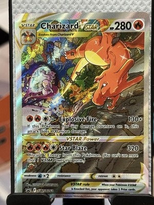 Pokemon Charizard VSTAR SWSH262 Full Art Black Star Promo Holo