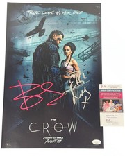 Bill Skarsgard & FKA twigs signed 12x18 Poster Eric Draven JSA Authentication