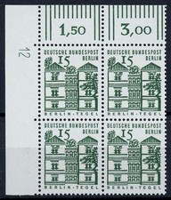 Berlin Nr. 243 DZ postfrisch Eckrandviererblock Ecke 1 Druckerzeichen 12 294