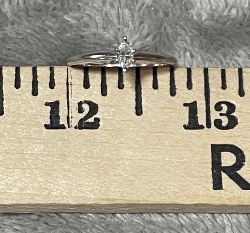 Anello da sposa matrimonio fidanzamento solitario diamante marchesa 1/5 ct oro bianco 14 carati! - Foto 12 di 14