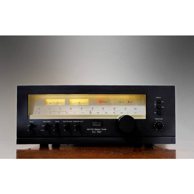 SANSUI TU-707 70s Vintage Analog AM FM Tuner Stereo Black Tested