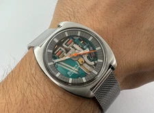 Vintage BULOVA 770 Spaceview "T" Accutron All Stainless Steel Cal 2141 - 38 mm
