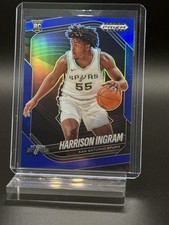 Panini 2024-25 Prizm Black Harrison Ingram RC #239 Blue Prizm /199 Spurs