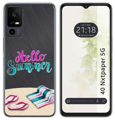 Cover Per TCL 40 NxtPaper 4G (6.78") - 2 Pezzi: Trasparente + Nera, Ultra Sottile TPU Morbida