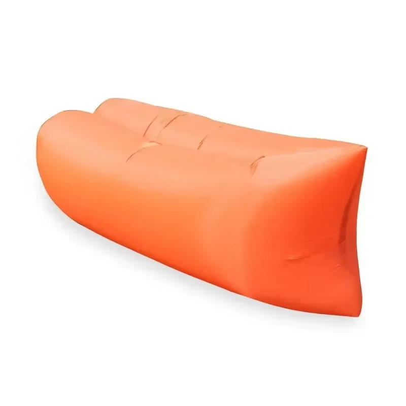 Canapé gonflable portable de plage et camping imperméable bleu