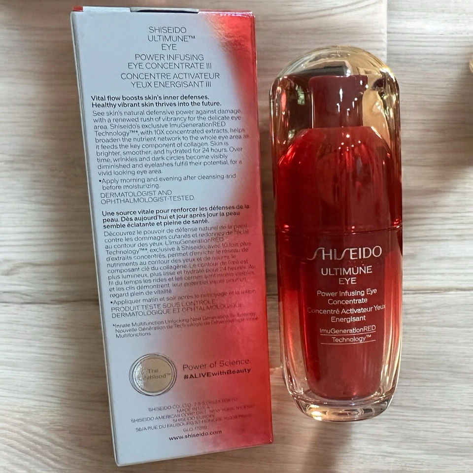 Shiseido Ultimune Eye Power Infusing Eye Concentrate 0.54 oz / 15ml 2024Batch - Image 3 of 4
