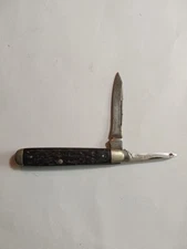 Cattaraugus Cutlery Co. Vintage 2886 2 Blade Folding Pocket Knife Black