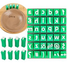 Alphabet Stamps for Clay, Letter Stamps for Polymer Clay, Mini Lowercase and ...