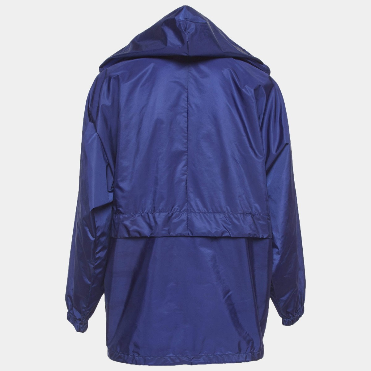 Prada Blue Re Nylon Hooded Windbreaker Jacket XS | eBay
