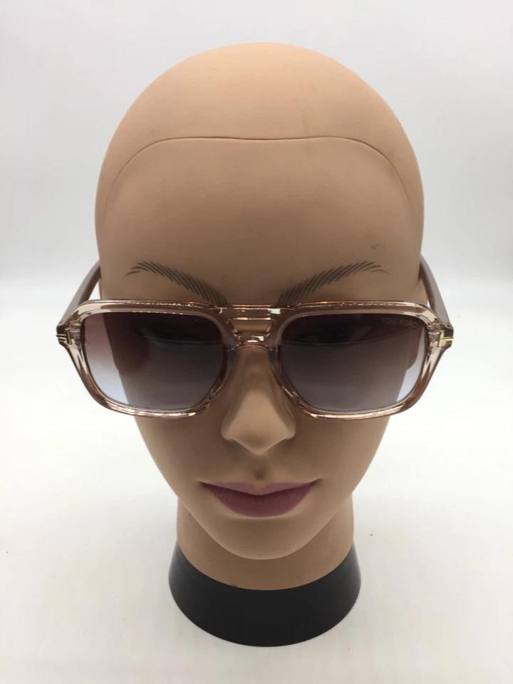 Gafas de sol Tom Ford con marco beige transparente para mujer 54-19-143 lentes beige Foto 2 de 4