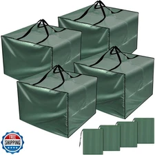 Patelai 4 Pcs Cushion Storage Bag 32 x 32 x 24'' Outdoor Cushion 