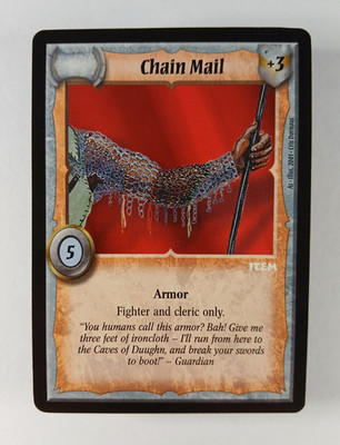 Chain Mail - NN, No # Promo, Warlord CCG card (2001 AEG) Saga of the Storm