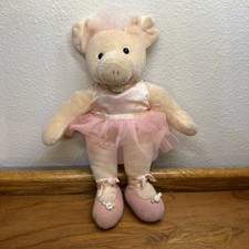 VTG Pacifix Ballerina Pig In TutuPlush 11 In Stuffed Toy Made In USA