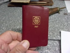 B621 vintage shell motor oil 1967 pocket calendar