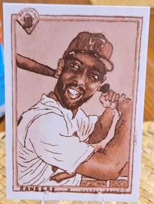 Topps Shoebox Treasures Harold Baines Texas Rangers #B90-11 /50 by Andy Friedman