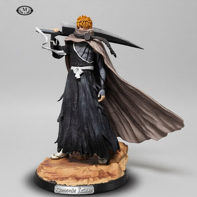 Bleach 13in Ichigo Kurosaki Getsuga Tensho GK Statue PVC Collection Model Toy