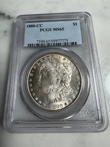 1880-CC Morgan Silver Dollar PCGS MS65