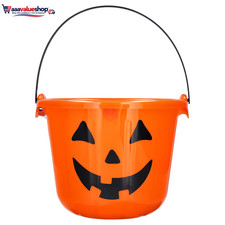 Light-Up Jack-O'-Lantern Trick-Or-Treat Bucket, Orange, 6.5", Halloween by