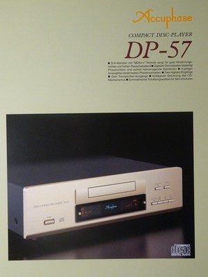     Accuphase DP-57 Prospekt in deutscher Sprache. Sehr guter Zustand    