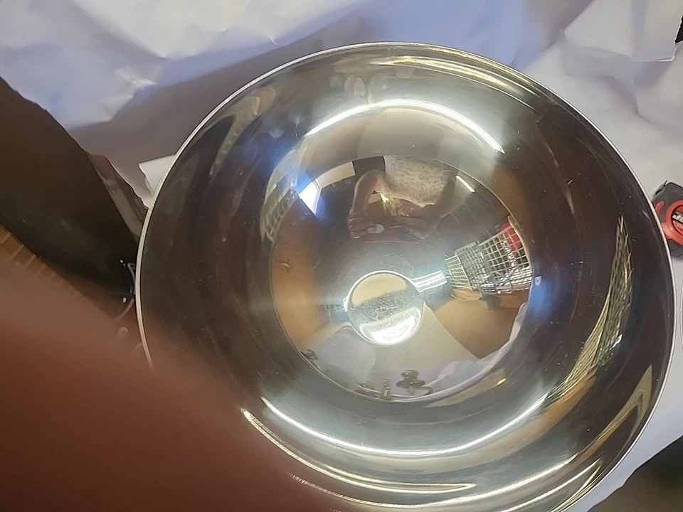 2 Cuencos Ikea Metal Acero Inoxidable Grande 11 pulgadas Modelo 21152 8" Modelo 21152 Foto 2 de 4